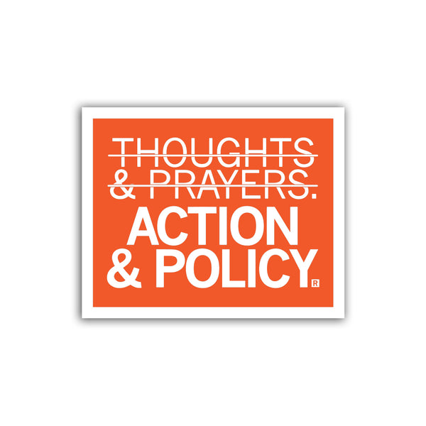 Action & Policy Sticker