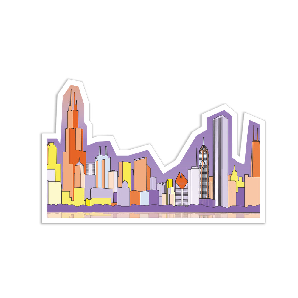 Chicago Skyline Die-Cut Sticker
