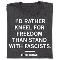 Rather Kneel for Freedom Chris Kluwe Charcoal