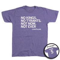 No Kings No Tyrants Chris Kluwe Purple