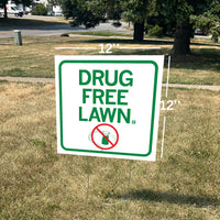 Drug Free Lawn Yard Sign