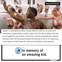 Jayden Perkins: Gus Legacy Foundation Kids