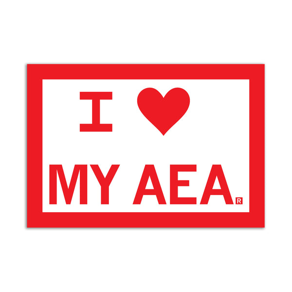 I Heart My AEA Sticker