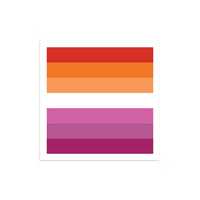 Lesbian Pride Flag Mini Square Sticker
