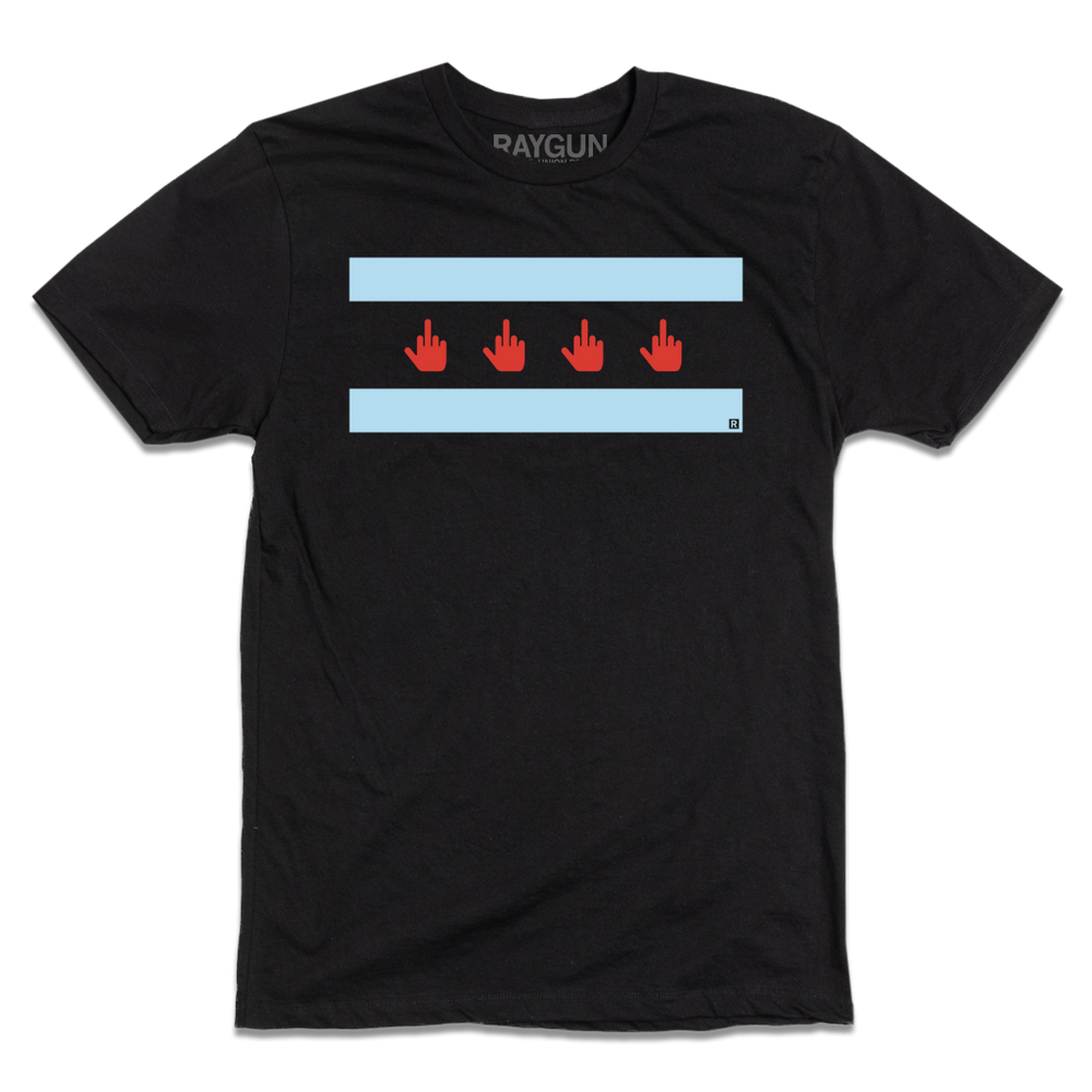 Middle Finger Chicago Flag