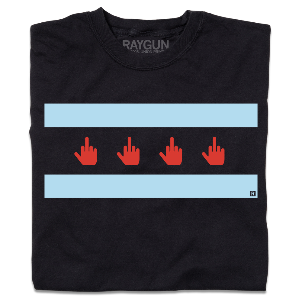 Middle Finger Chicago Flag
