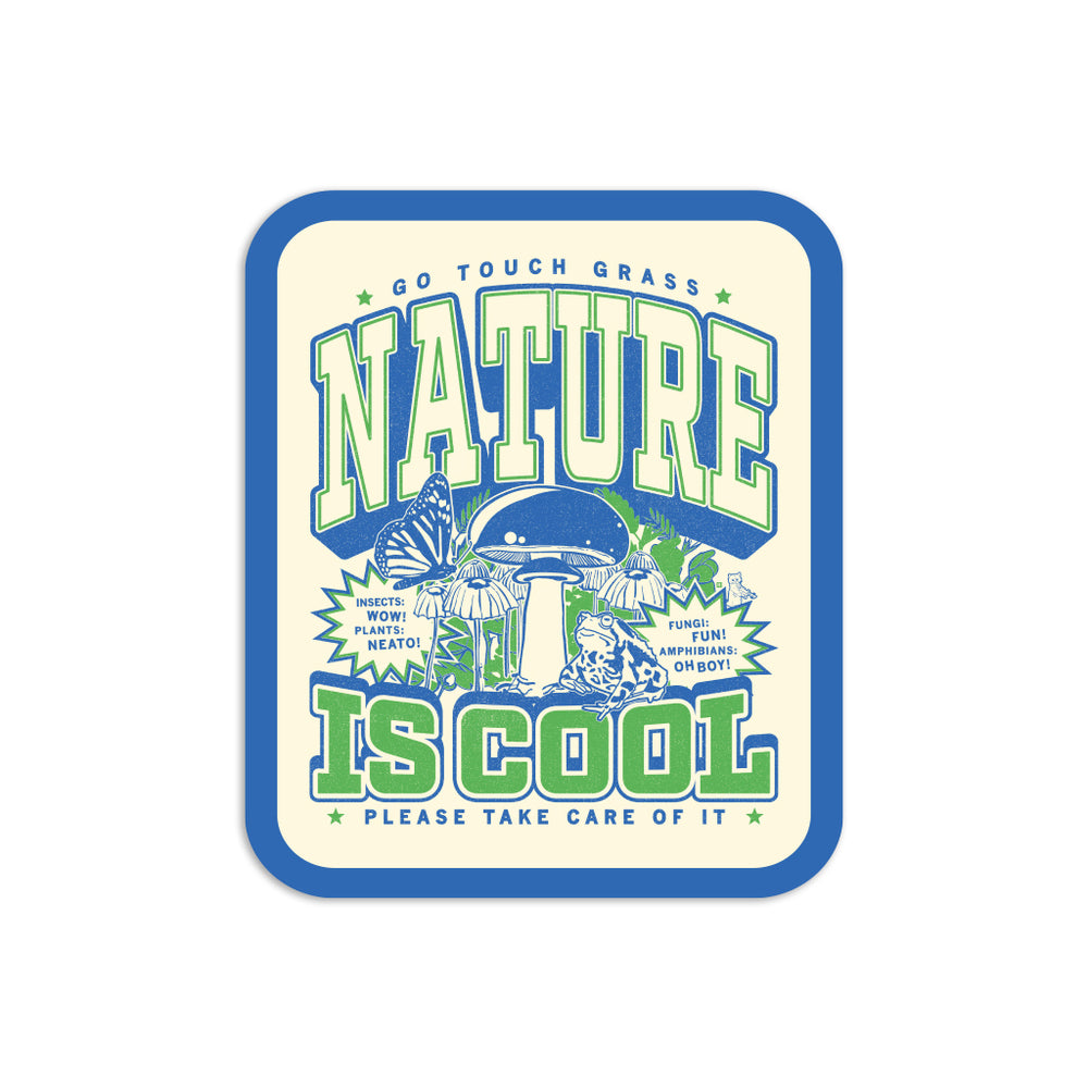 Nature Is Cool Max Collegiate Die-Cut Sticker