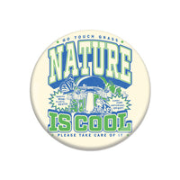 Nature Is Cool Max Collegiate Button
