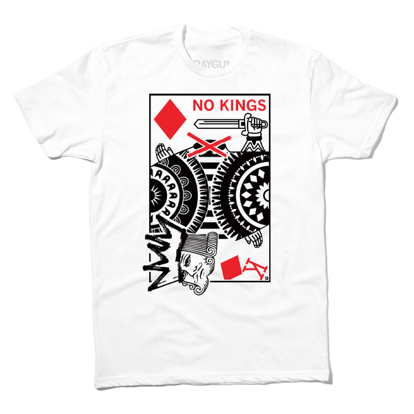No Kings Playing Card Illustration T-Shirt – RAYGUN