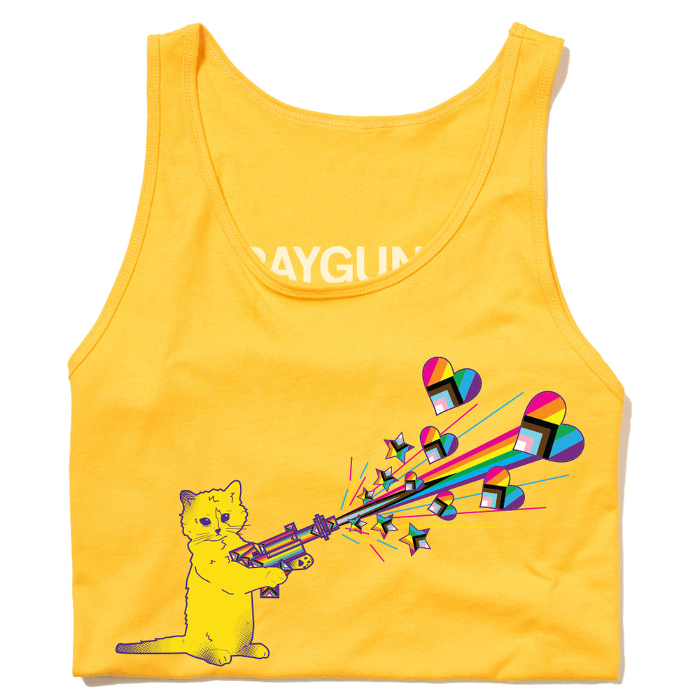 Pew Pew Pride Gold Tank Top