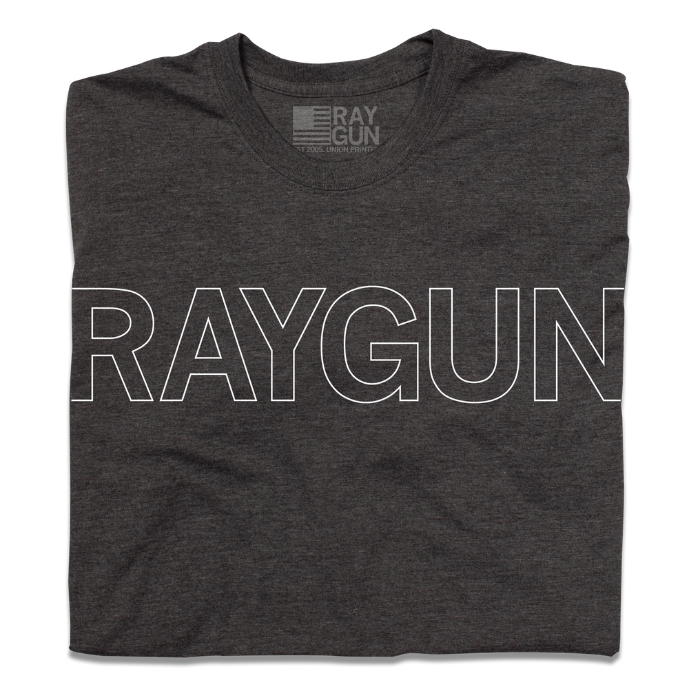 RAYGUN Text Logo Outline Union Made
