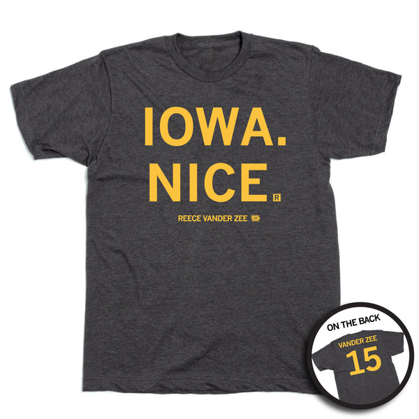 RVZ Iowa Nice Charcoal T-Shirt – RAYGUN