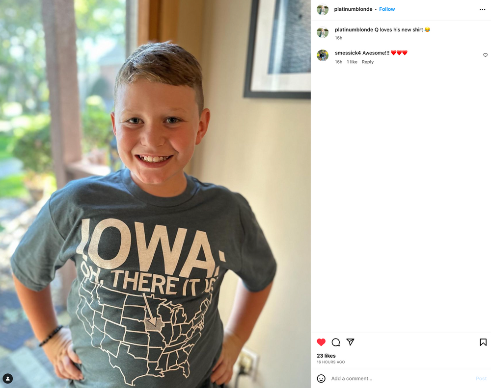 Iowa, Oh There It Is!