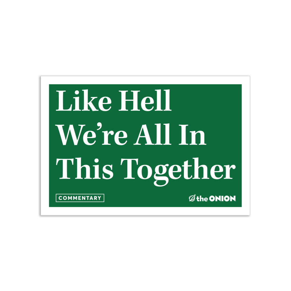 The Onion: Like Hell Die-Cut Sticker