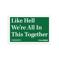 The Onion: Like Hell Die-Cut Sticker