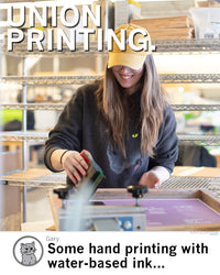 RAYGUN Block Text Logo Navy Union Made