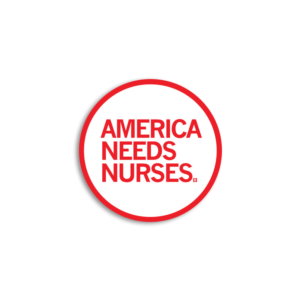 America Needs Nurses Mini Circle Sticker