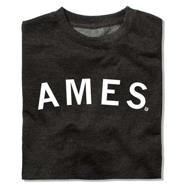 Ames Curved Logo Crew Sweatshirt