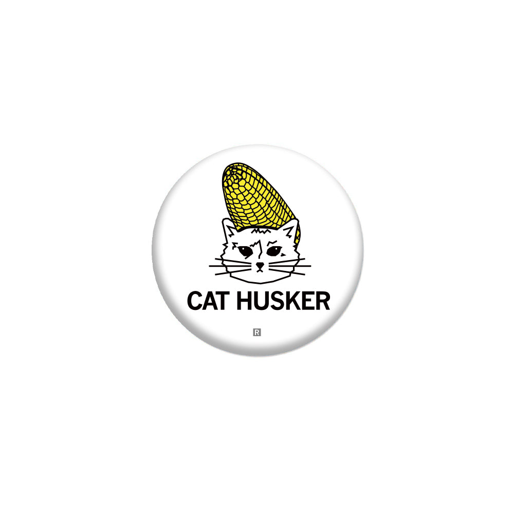 Cat Husker 1" Button
