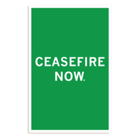 Ceasefire Now Poster