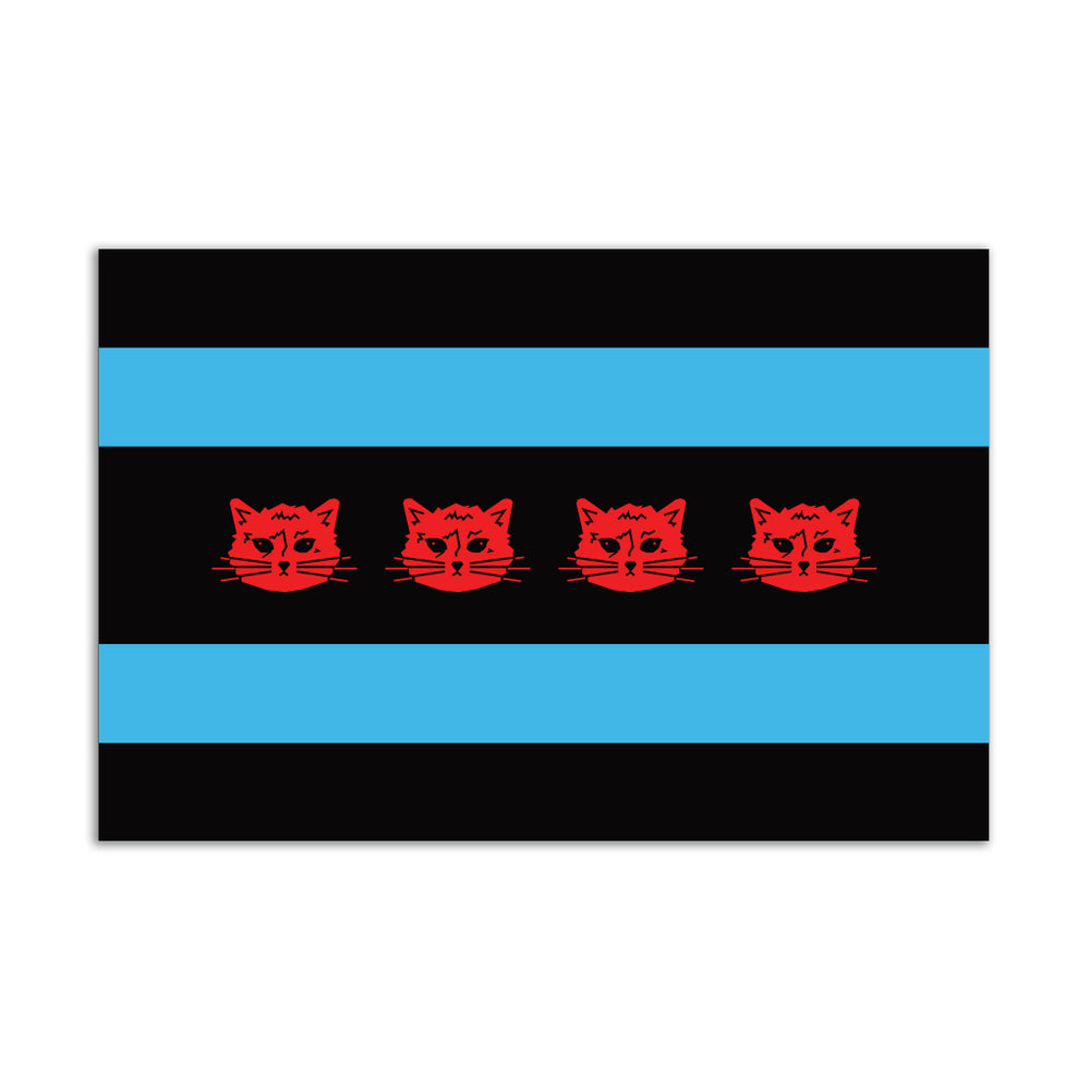 Chicago Flag Gary Sticker