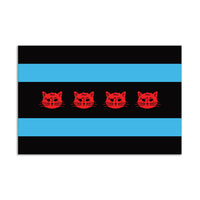 Chicago Flag Gary Sticker
