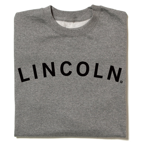 Lincoln Curved Logo Crew Sweatshirt