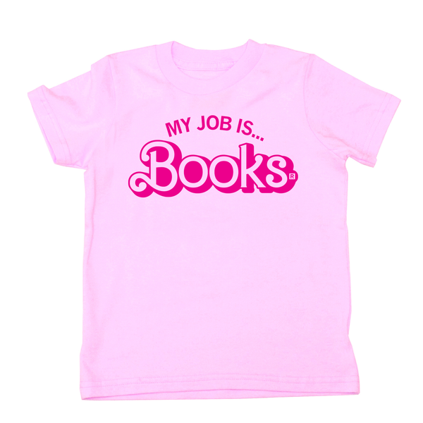 Barbie My Job Is Books Kids Shirt