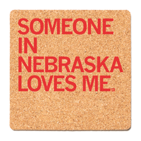 Someone Loves Me NE Cork Coaster
