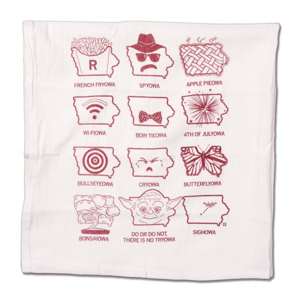 Faces of Iowa Kitchen Towel