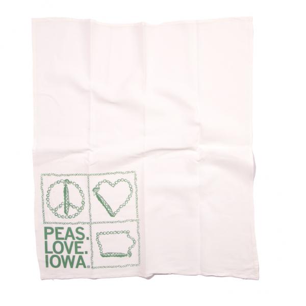 Peas, Love, Iowa Kitchen Towel