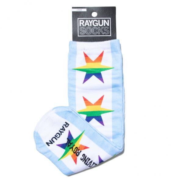 Chicago Pride Flag Socks