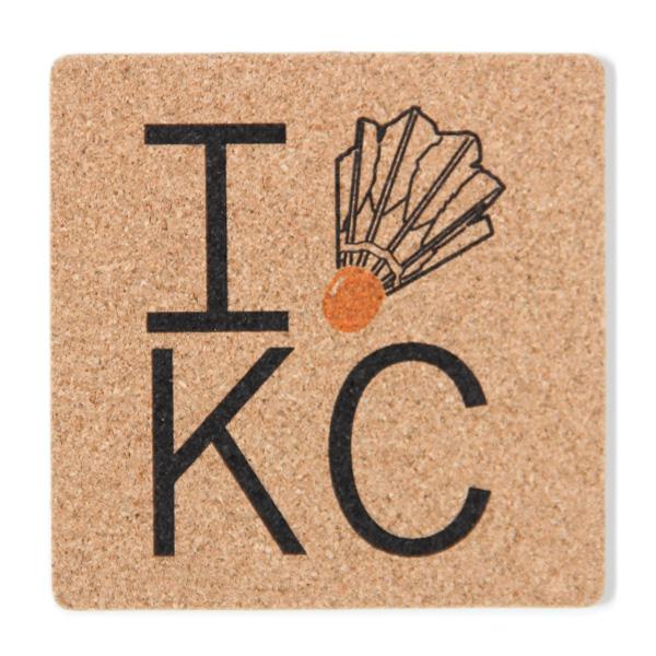 I (Shuttlecock) KC Cork Coaster