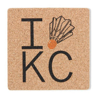 I (Shuttlecock) KC Cork Coaster