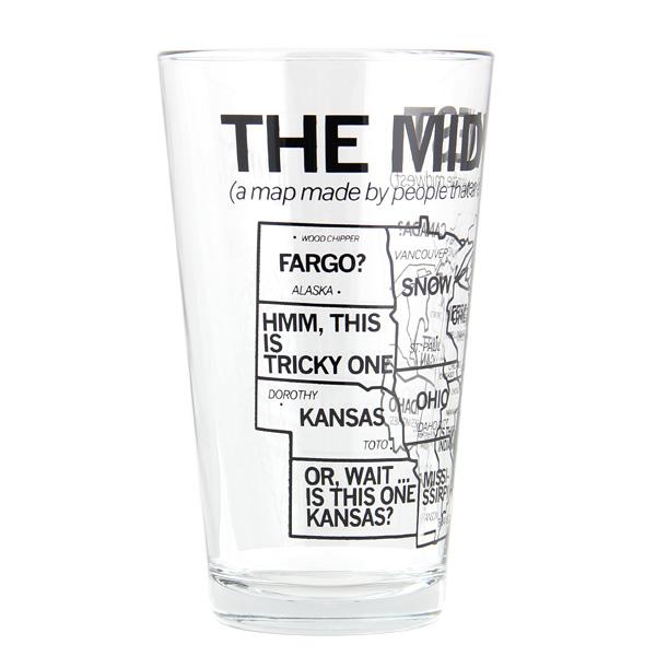 Midwest Map Pint Glass