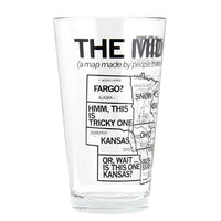 Midwest Map Pint Glass