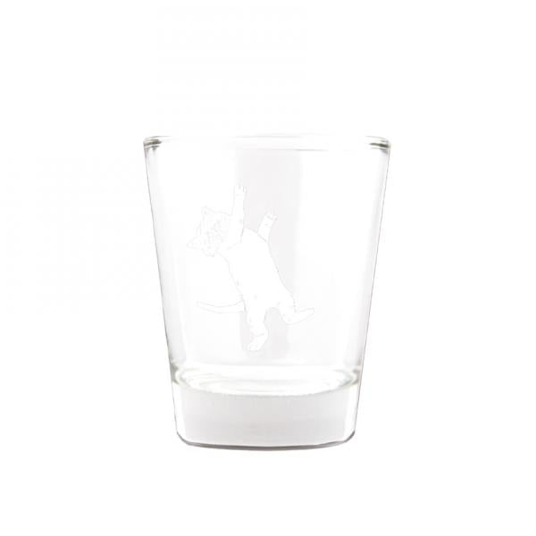 Hanging Cat Shot Glass