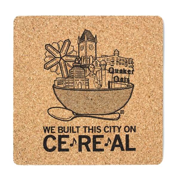 We Built This City Cork Coaster