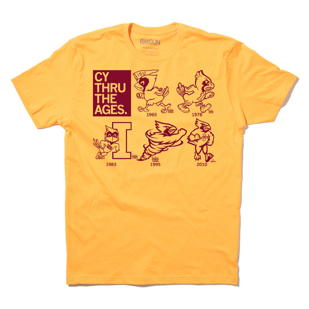 Iowa State Cy Logo Through The Ages Shirt