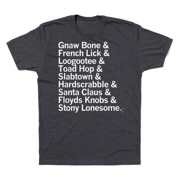 Indiana Town Names T-Shirt – RAYGUN