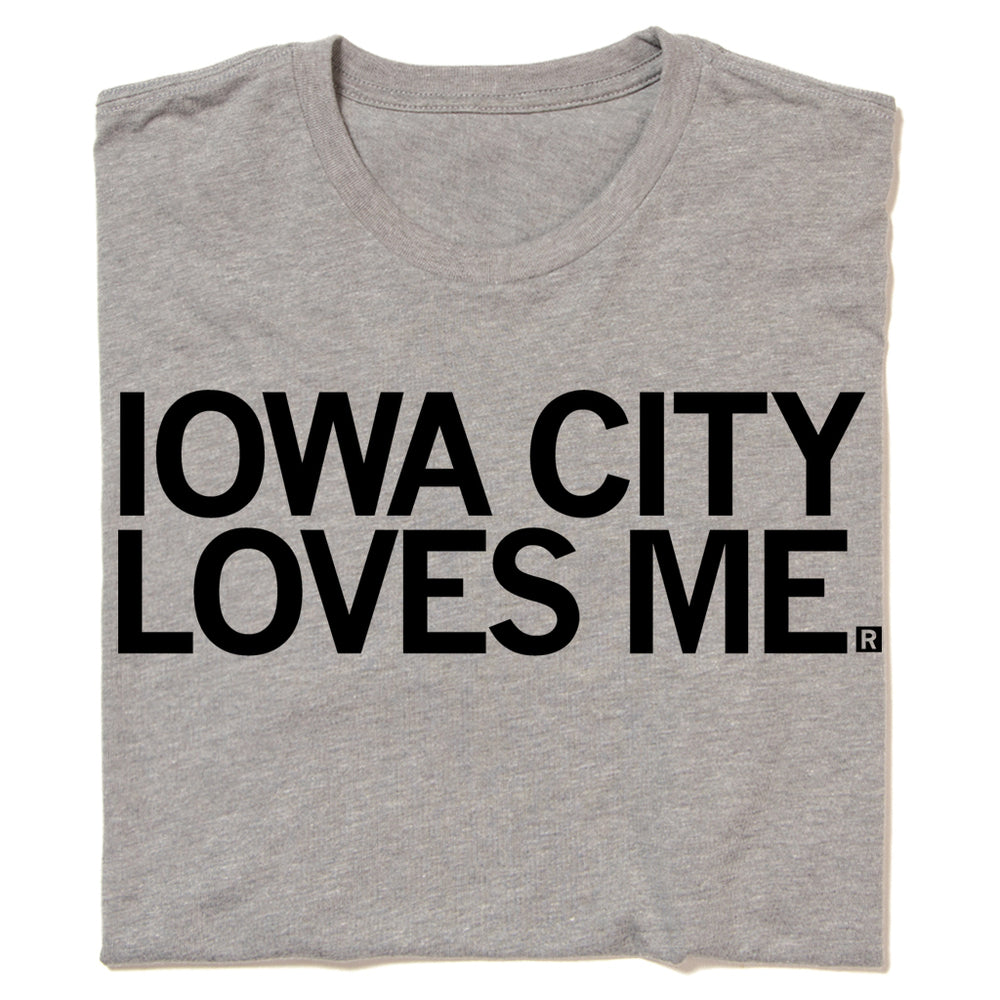 Iowa City Loves Me Raygun T-Shirt Standard Unisex