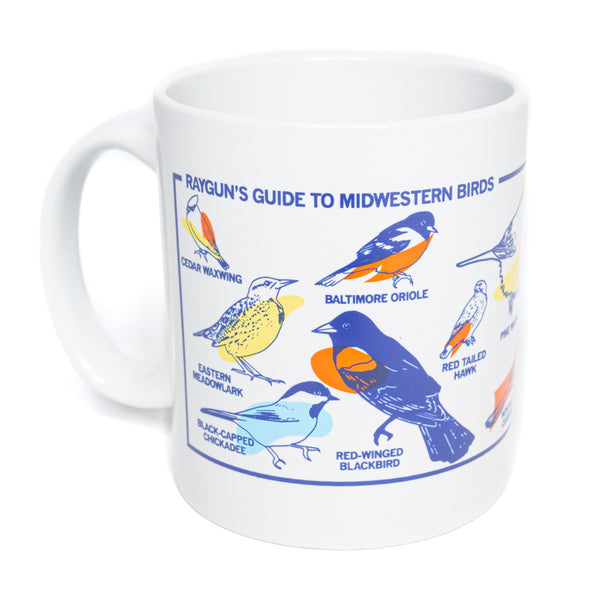 Midwestern Birds Full Color Mug - White – RAYGUN