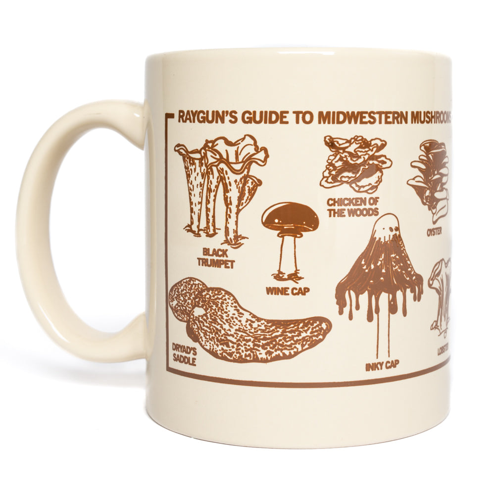 Midwestern Mushrooms Mug - Creme