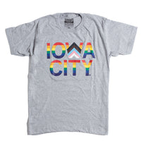 Iowa City Text Progress Pride Flag T-Shirt