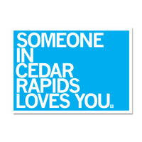 Someone Loves You CR Text Postcard