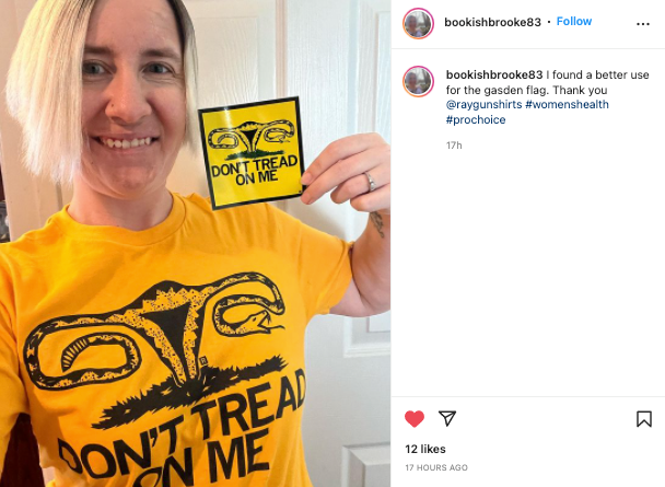 Don't Tread On Me Uterus Sticker