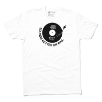 Sounds Better on Wax Music Arts Record Player Songs Entertainment Raygun T-Shirt Standard Unisex Snug