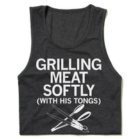 Grilling Meat Softly Tank Top