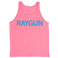 Pink RAYGUN Text Logo Tank Top