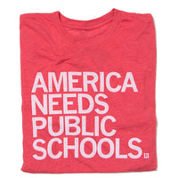 america needs public schools t-shirt standard unisex